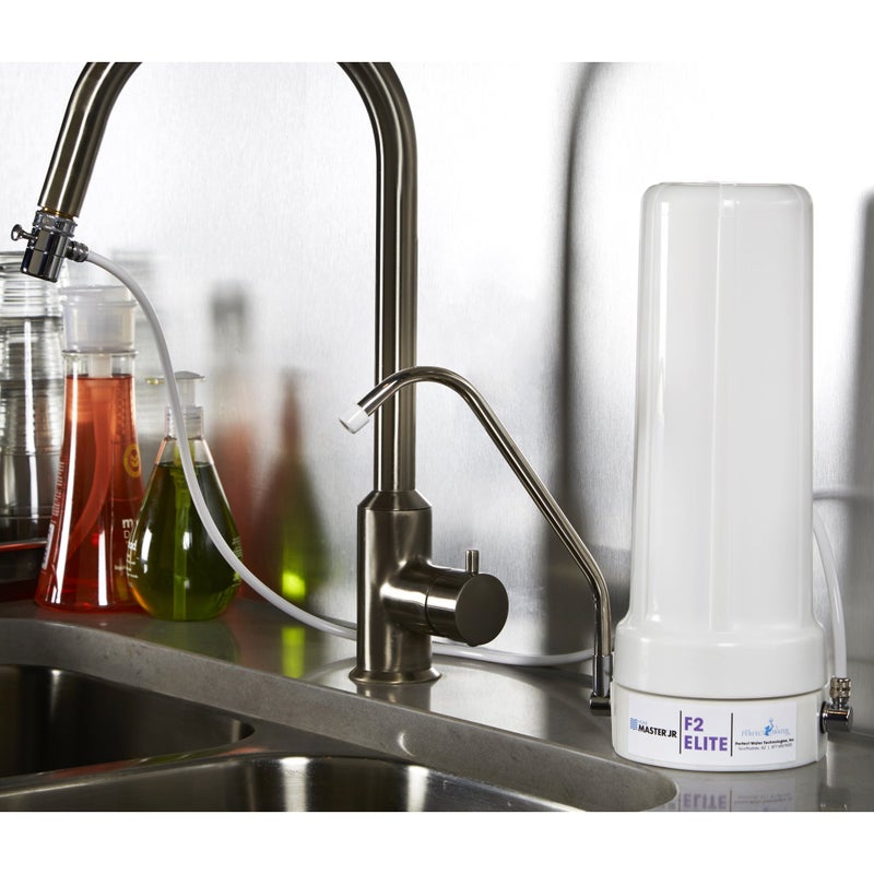 Home Master TMJRF2E Jr F2 Elite 5-stage Sinktop Water Filter System, 500 gallon replaceable, Filters Fluoride Chloramine Chlorine Chemicals Aluminum Lead Mercury Pesticides and more up to 93% - Image 2